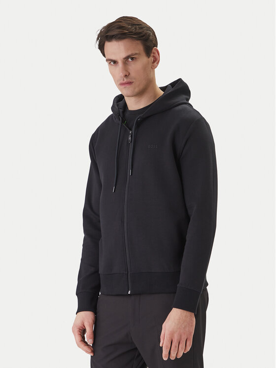 BOSS BOSS Pulóver Saggy 50555495 Fekete Regular Fit