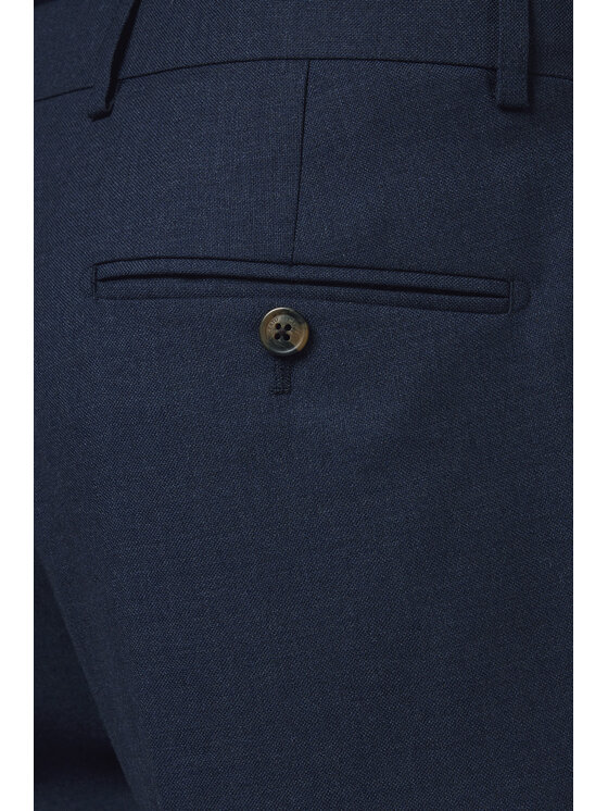 Lancerto Lancerto Spodnie materiałowe Artemio SP073225000011 Granatowy Slim Fit
