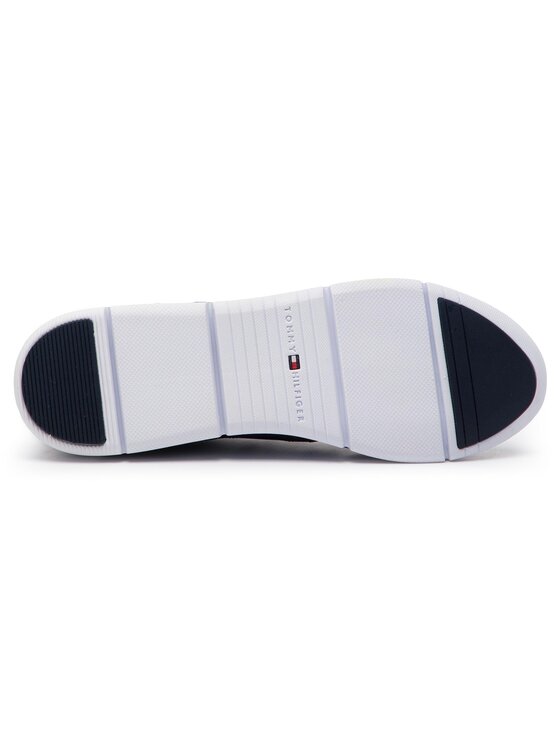Tommy Hilfiger Tommy Hilfiger Laisvalaikio batai Tommy Essential Leather Sneaker FW0FW03688 Tamsiai mėlyna