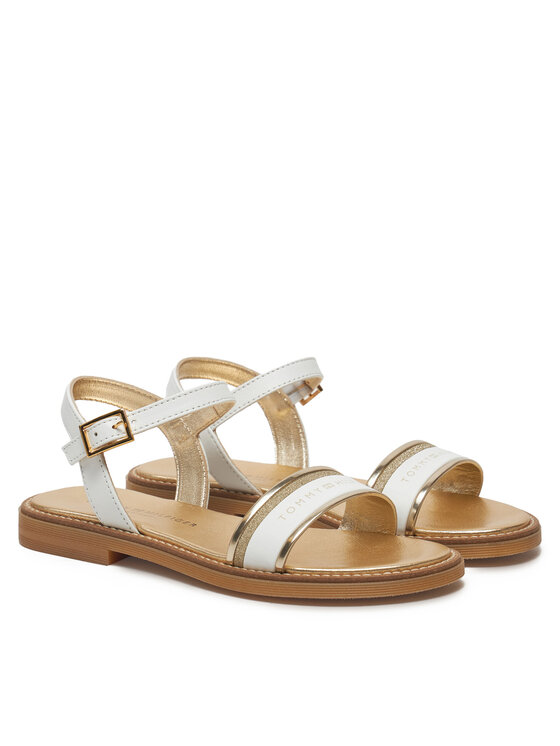 Tommy Hilfiger Tommy Hilfiger Sandały Sandal T4A2-33944-1281 S Biały