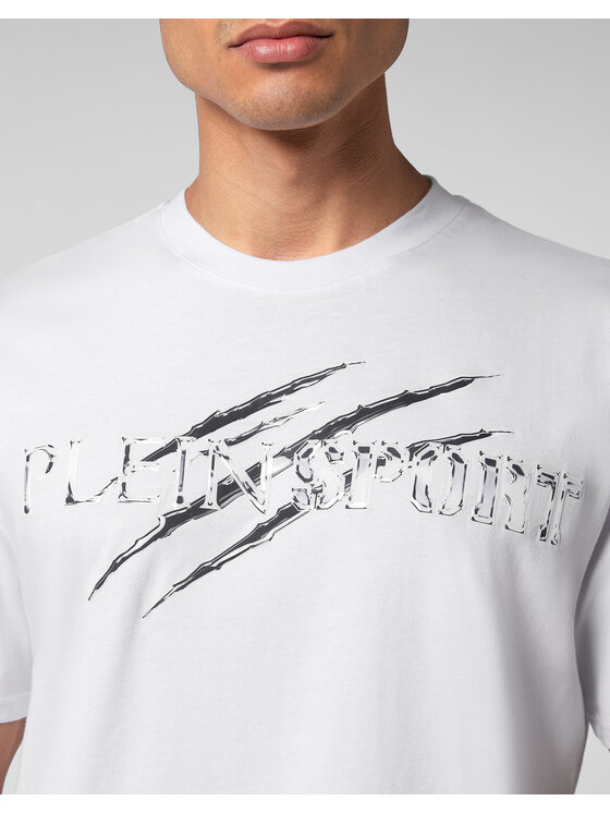 Plein Sport Plein Sport T-Shirt 5641 Biały Regular Fit