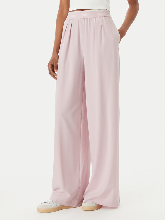 Guess Guess Pantaloni di tessuto V6GB08 W1771 Rosa chiaro Regular Fit