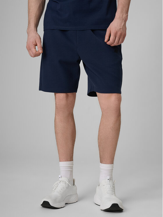 4F 4F Szorty sportowe COMMERCIAL 3 Granatowy Regular Fit
