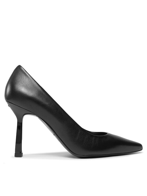 Pantofi cu toc subțire HUGO Katniss 50504354 10254500 01 Negru