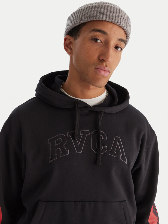 RVCA RVCA Mikina Tiger Sun 23A413505 Čierna Regular Fit