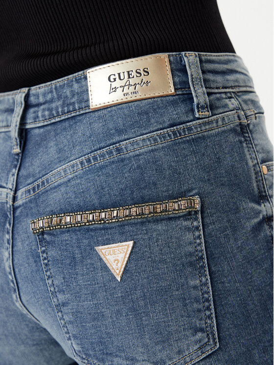 Guess Guess Дънки W5RA15D5L72 Син Straight Fit