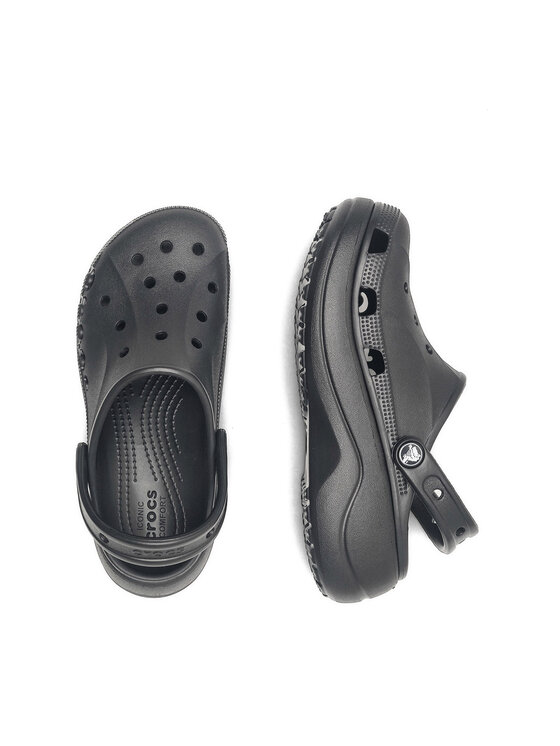 Crocs Crocs Klapki BAYA PLATFORM CLOG 208186-001 Czarny