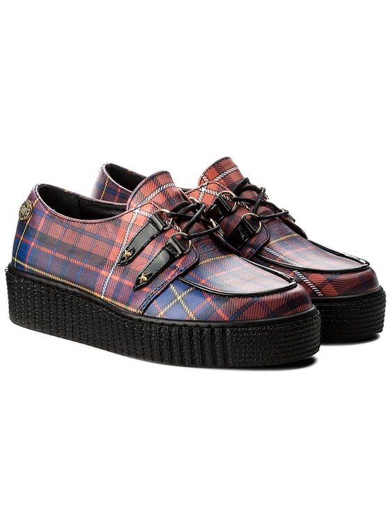 Tommy Hilfiger Halbschuhe Gigi Hadid Creeper Shoe FW0FW02200 Rot Modivo