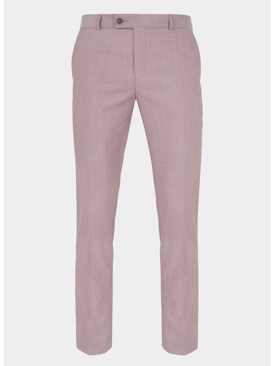 Pako Lorente Pako Lorente Spodnie garniturowe P22SP-6G-003 Różowy Slim Fit
