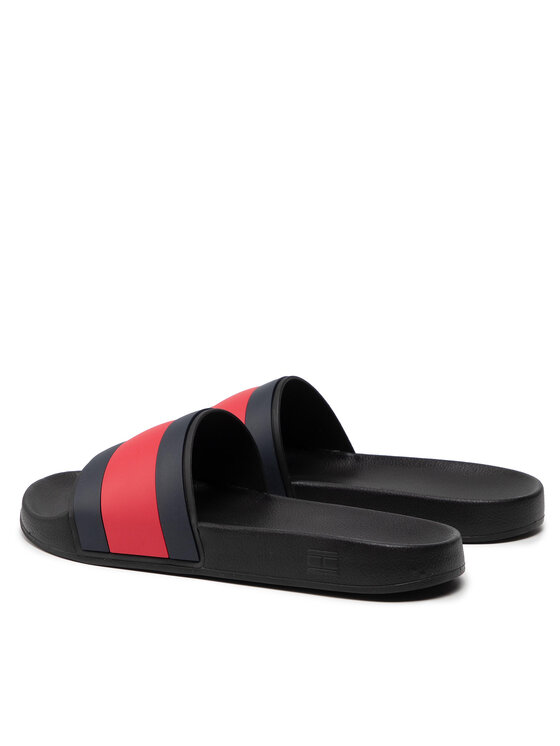 Tommy Hilfiger Tommy Hilfiger Iešļūcenes Rubber Th Flag Pool Slide FM0FM04263 Melns