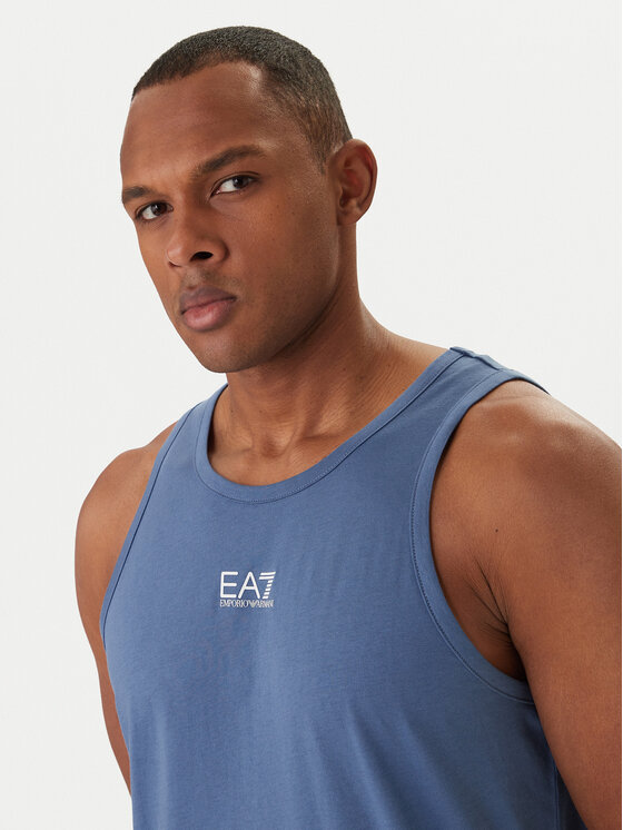EA7 Emporio Armani EA7 Emporio Armani Tank top 7M000295 AF10375 Niebieski Regular Fit