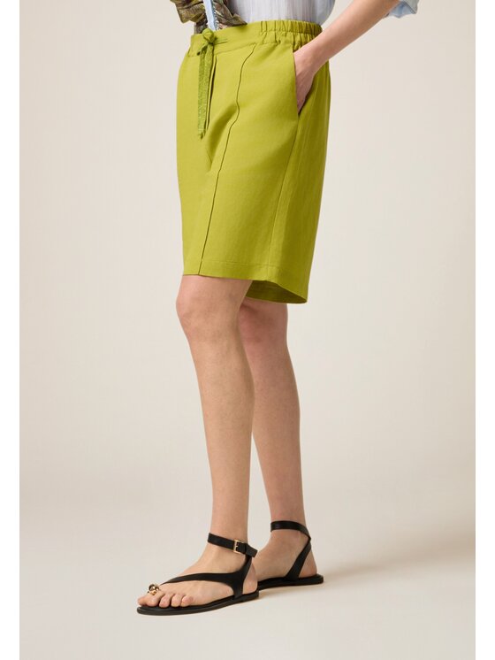 Oltre Oltre Pantaloncini P266J102339N005 Verde Baggy Fit