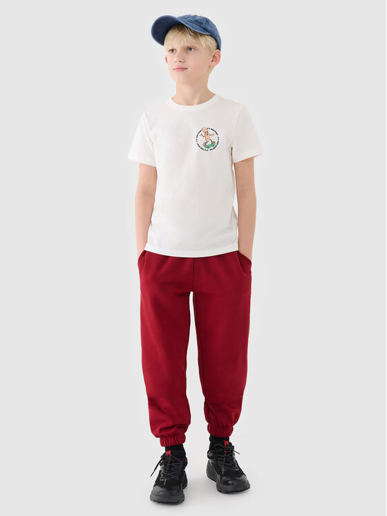 4F 4F Tričko 4FJRSS25TTSHM2565-11S Biela Regular Fit