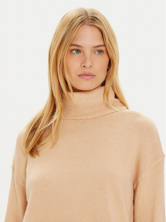Brave Soul Brave Soul Dolčevita LK-230PEBBLEB Bež Regular Fit