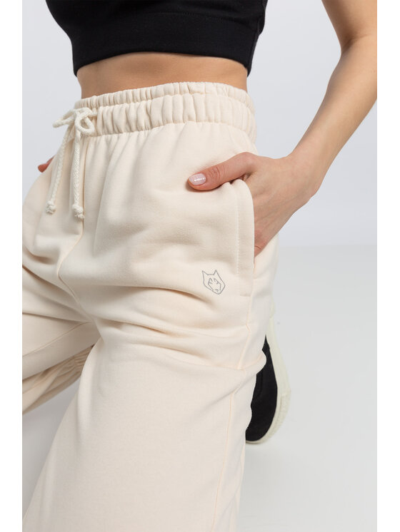 LaLupa LaLupa Spodnie piżamowe LA053 Biały Comfortable Fit