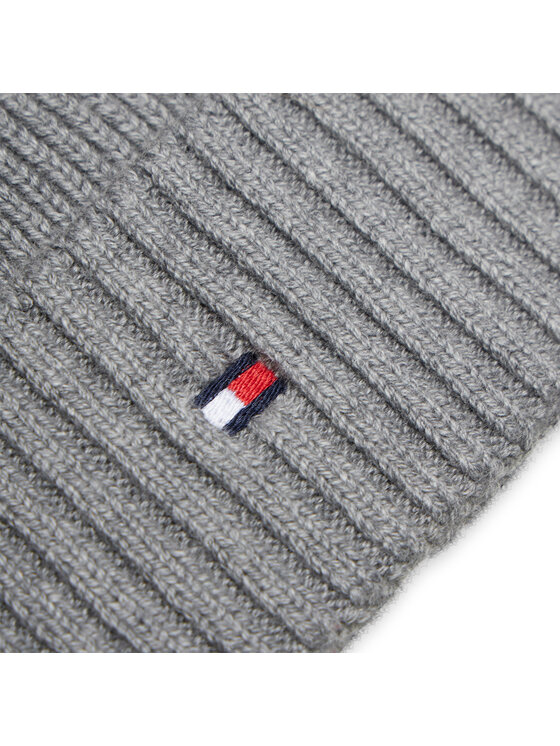 Tommy Hilfiger Tommy Hilfiger Шапка Essential Flag Beanie AM0AM10337 Сив
