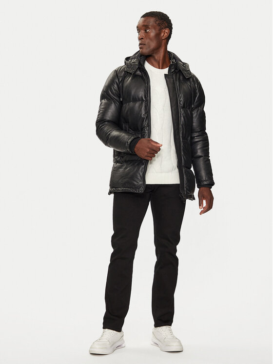 Serge Pariente Serge Pariente Lederjacke Virtuose Schwarz Regular Fit