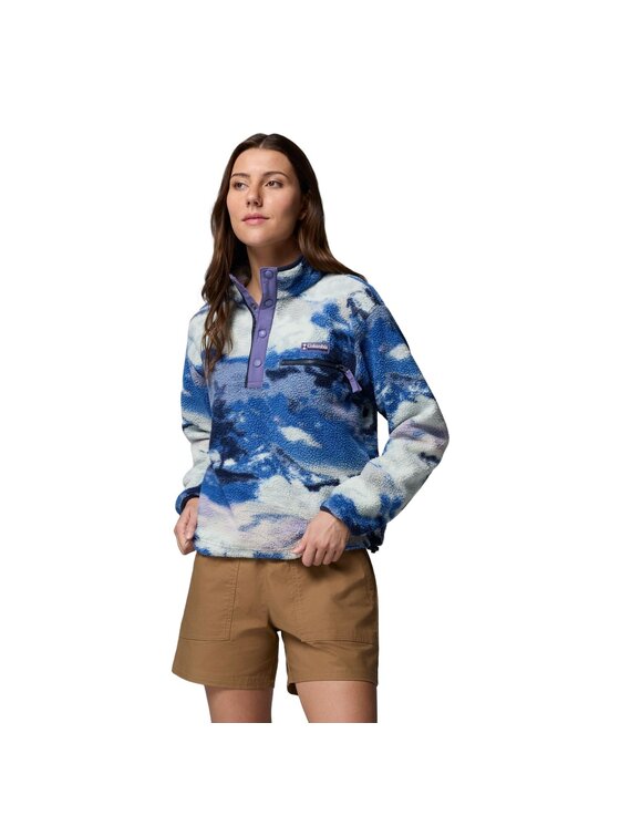 Columbia Columbia Polar Helvetia™ II Printed Cropped Half Snap Fleece Kolorowy Regular Fit