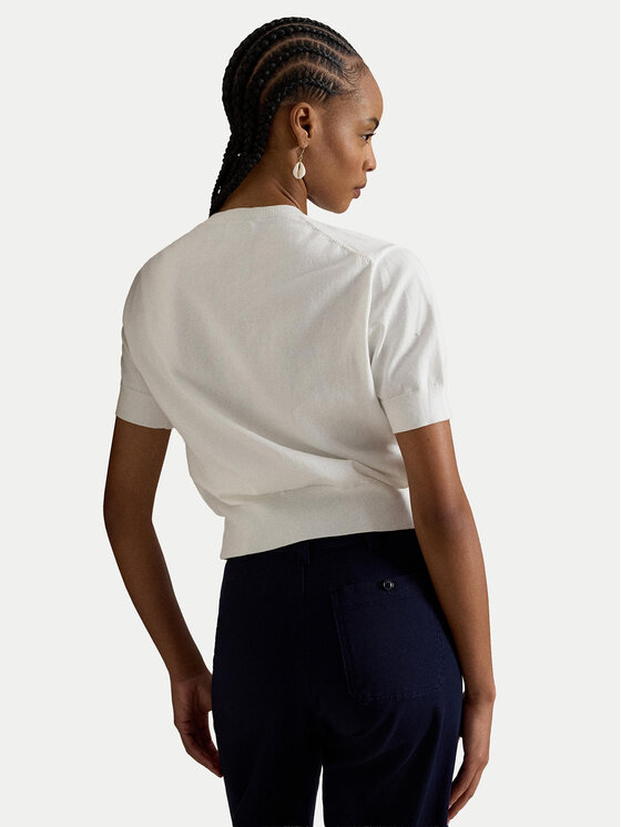 Polo Ralph Lauren Polo Ralph Lauren Ζακέτα 211A12718001 Λευκό Regular Fit