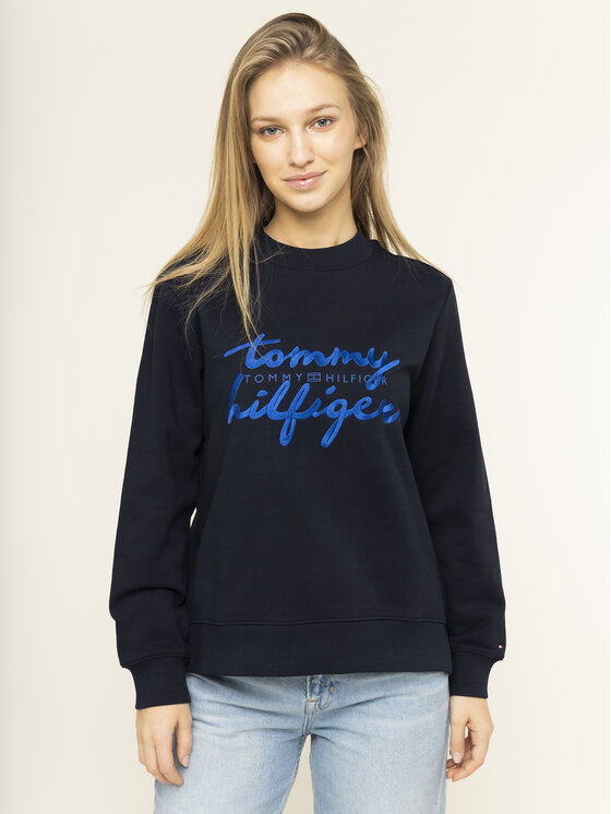 Tommy Hilfiger Tommy Hilfiger Sweatshirt Romy WW0WW26669 Bleu marine Regular Fit