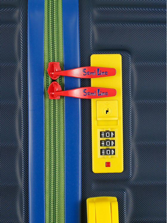 Semi Line Semi Line Didelis lagaminas T5937-3 Tamsiai mėlyna