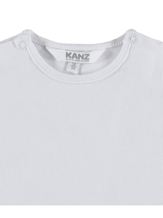 Kanz Kanz Bluzka 1712963-1000 Biały Basic Fit