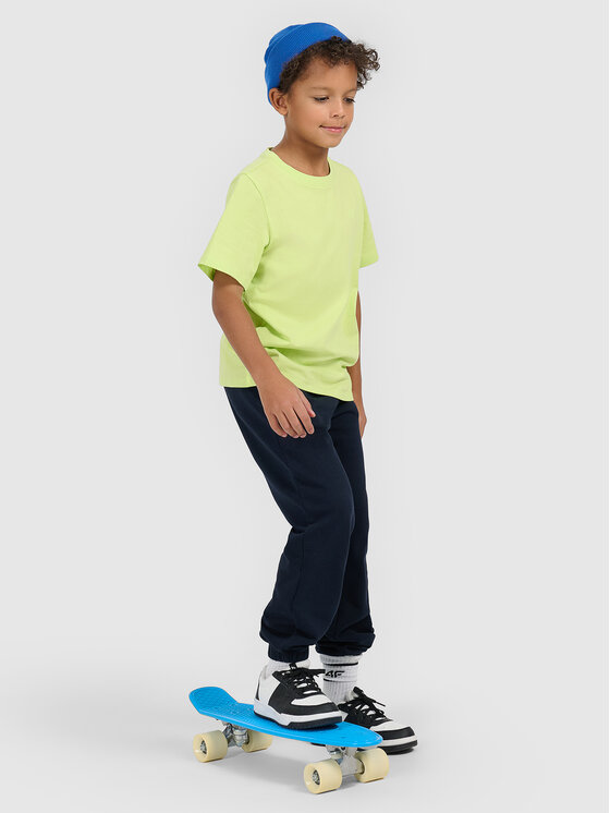 4F 4F T-Shirt BASIC+ Zielony Regular Fit