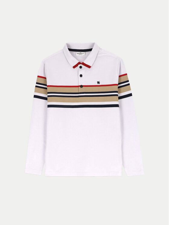 Coccodrillo Coccodrillo Polo ZC4143501EJB Biały Regular Fit