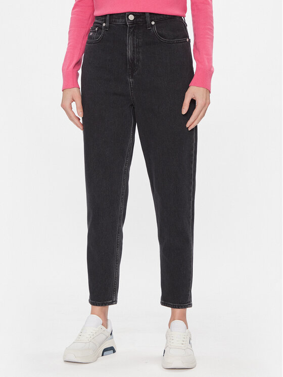 Tommy Jeans Jeans Mom Slim Uh Cg4181 DW0DW17694 Schwarz Slim Fit 