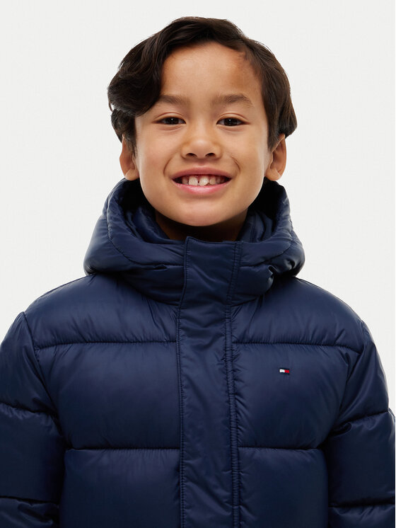 Tommy Hilfiger Tommy Hilfiger Μπουφάν χειμωνιάτικο Essential KB0KB10002 Σκούρο μπλε Regular Fit