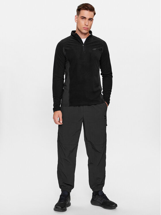 4F 4F Termoaktyvus apatinis trikotažas, viršus 4FAW23UFLEM035 Juoda Slim Fit