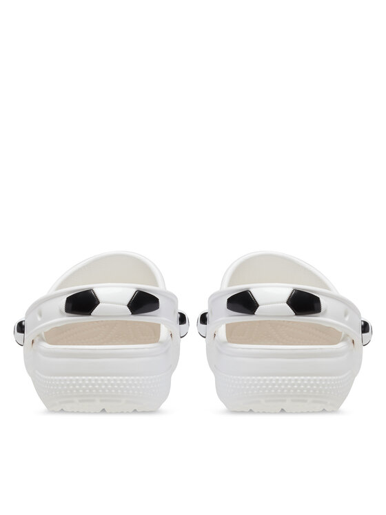 Crocs Crocs Pantoletten Classic Soccer Ball Clog T 210023 Weiß