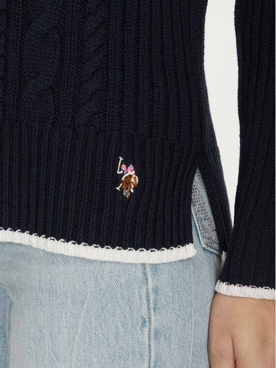 U.S. Polo Assn. U.S. Polo Assn. Sweater WUP1099 Sötétkék Relaxed Fit