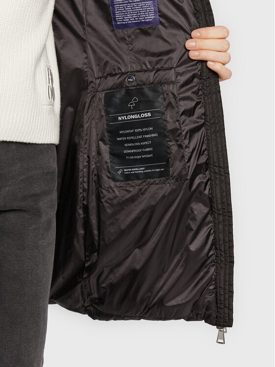Add Add Daunenjacke 6AW002 Schwarz Slim Fit