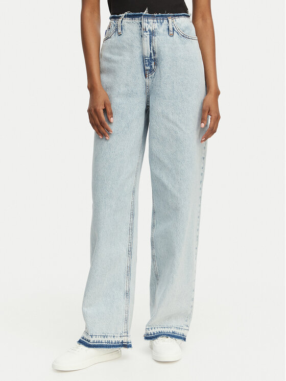 HUGO Jeansy Leni 50557022 Niebieski jasny Loose Fit