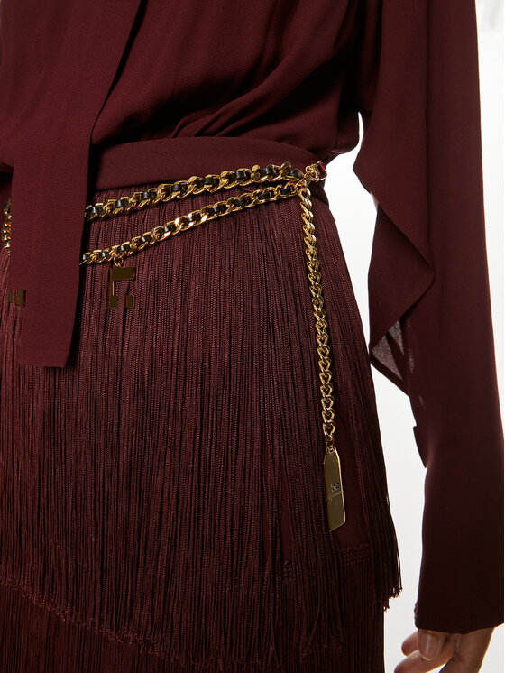 Elisabetta Franchi Elisabetta Franchi Abito da cocktail AB-654-46E2 Bordeaux Regular Fit