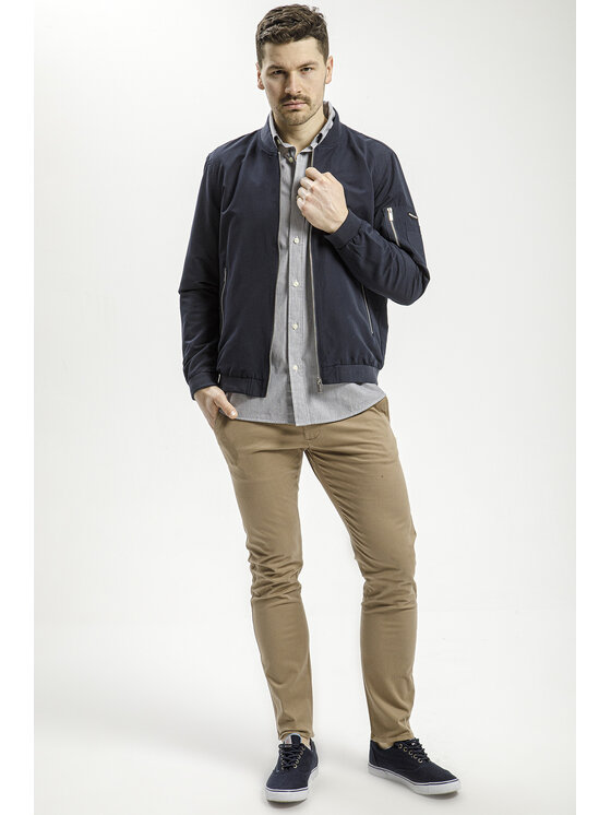 Cross Jeans Cross Jeans Chinosy E 120-169 Beżowy Tapered Leg