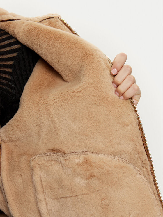 Morgan Morgan Cappotto in shearling 242-GROWN Marrone Regular Fit