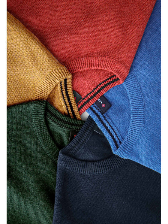 Volcano Volcano Sweter M03161-W24 Zielony Regular Fit