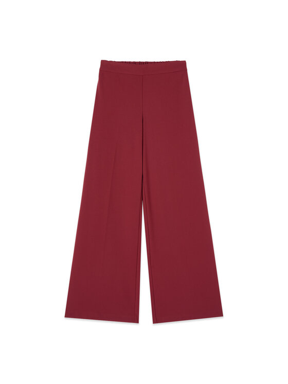 Oltre Oltre Spodnie materiałowe P274J202614N036 Bordowy Baggy Fit