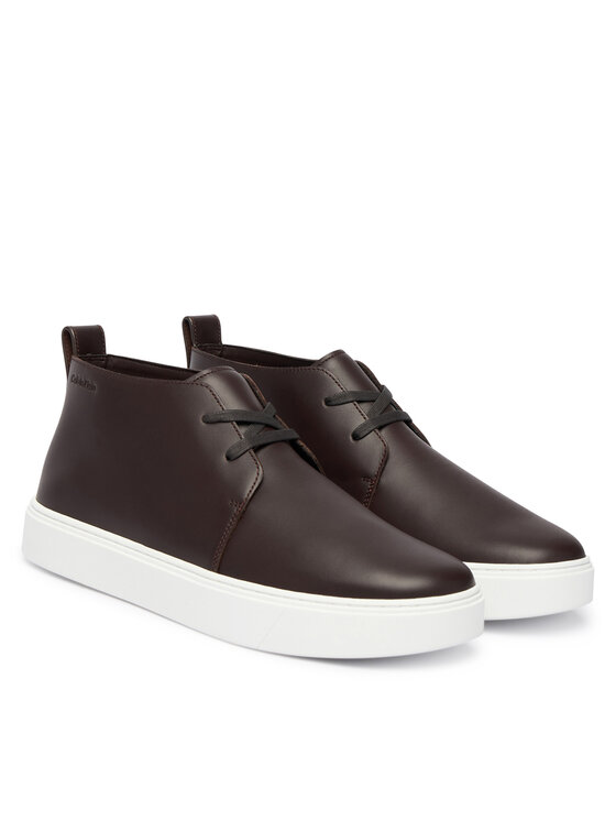 Calvin Klein Calvin Klein Sneakers Hybrid Clean Cup Mid Boot Lth HM0HM02010 Vișiniu