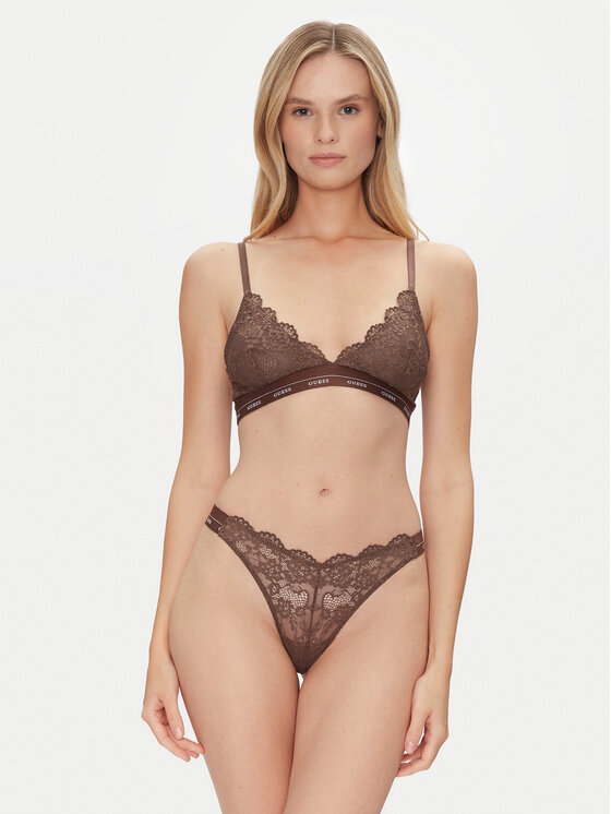 Guess Guess Biustonosz z fiszbiną O4YC00 PZ01C Brązowy