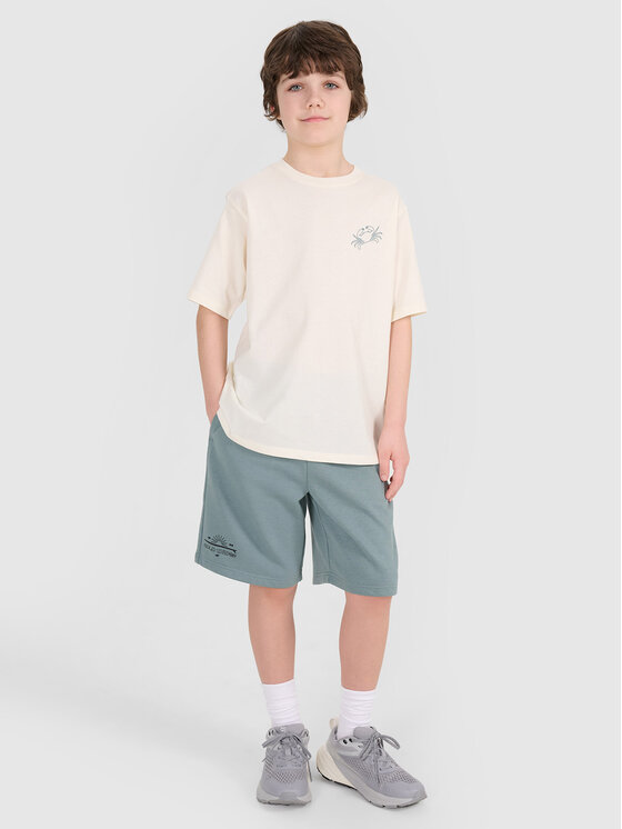 4F 4F Szorty sportowe VIBRANT WARMTH Turkusowy Oversize