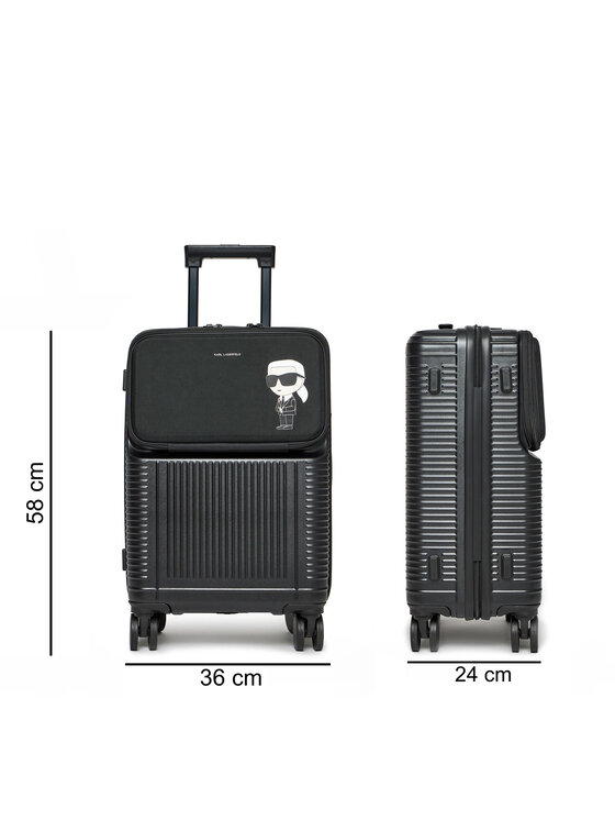 KARL LAGERFELD KARL LAGERFELD Kabīnes koferis 236M3196 Melns