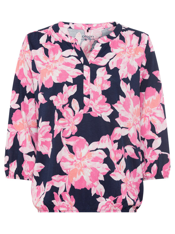 Olsen Olsen Bluse 11105041 Dunkelblau Regular Fit