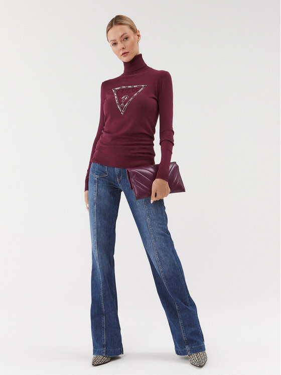 Guess Guess Поло W3BR23 Z2NQ2 Бордо Regular Fit