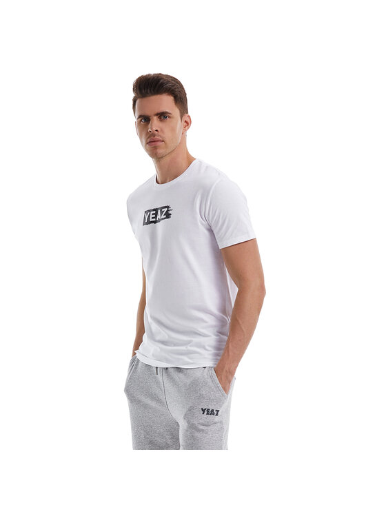 Yeaz Yeaz T-Shirt CHAY T-Shirt Biały Regular Fit