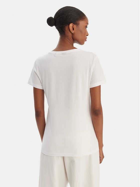 BOSS BOSS T-särk Elove 50554696 Valge Slim Fit