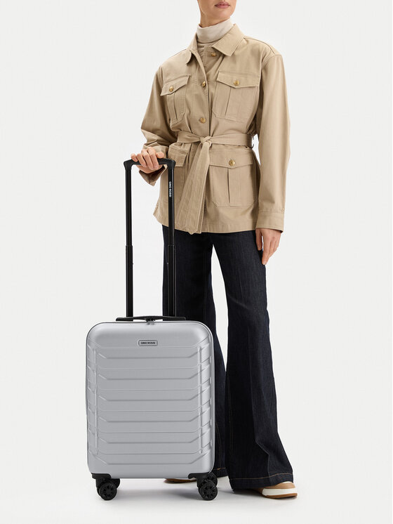 GINO ROSSI Valiză de cabină C-GIN-S-003-05-SILVER Argintiu