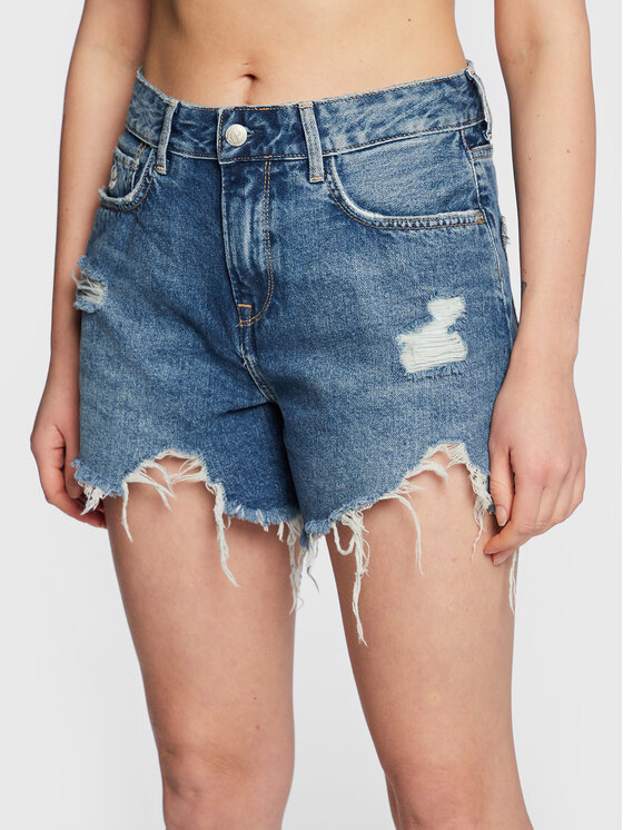 Pepe Jeans Pepe Jeans Džínové šortky Marly PL801009 Modrá Regular Fit